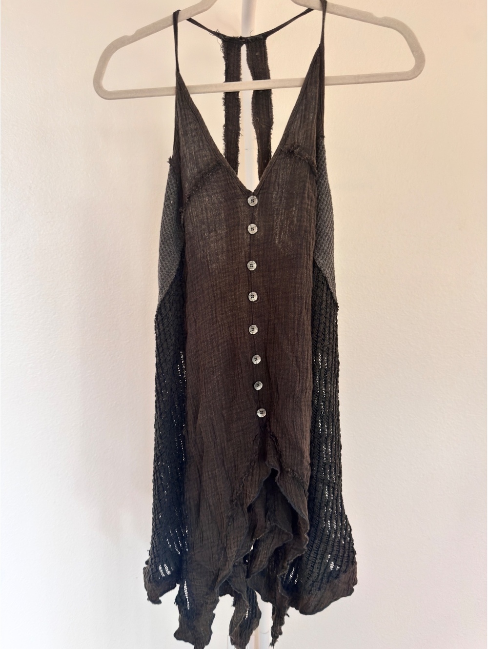 POL-Dark Gray Top/Blouse